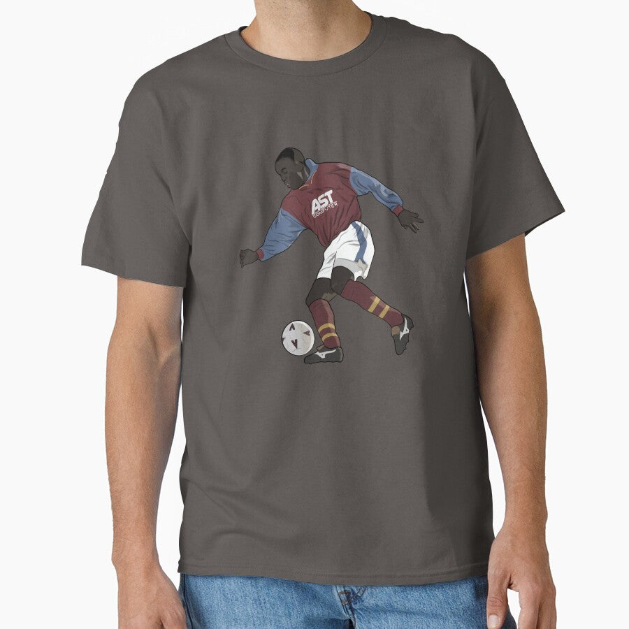 Dwight Yorke Aston Villa 90s Nostalgia Football by PiscesVibes