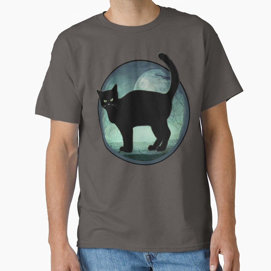 Spooky Halloween Black Cat by Designs By YL