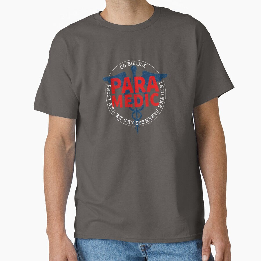 Paramedic Go Boldly Into The Darkness And Be The Light COVID 19 DISTRESSED VERSION by Dan Brady