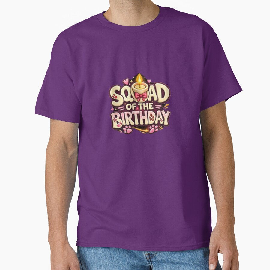 Squad of the Birthday Tee – Celebration Party Design by annenambiro