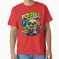Pickleball Ball Mascot Play Hard Splash Art by AgnesB77