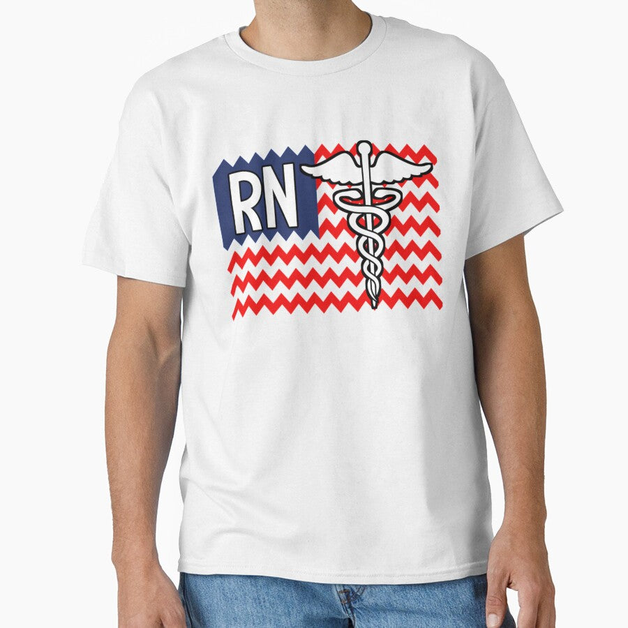RN Chevron Registered Nurse American Flag by tiffanator606