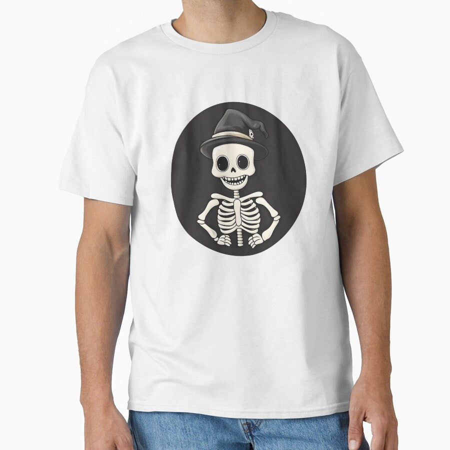 Happy Skeleton with Halloween Hat by CharmingQuill