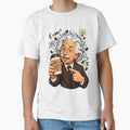 Genie drinking coffee by Cafetera Moka Italiana