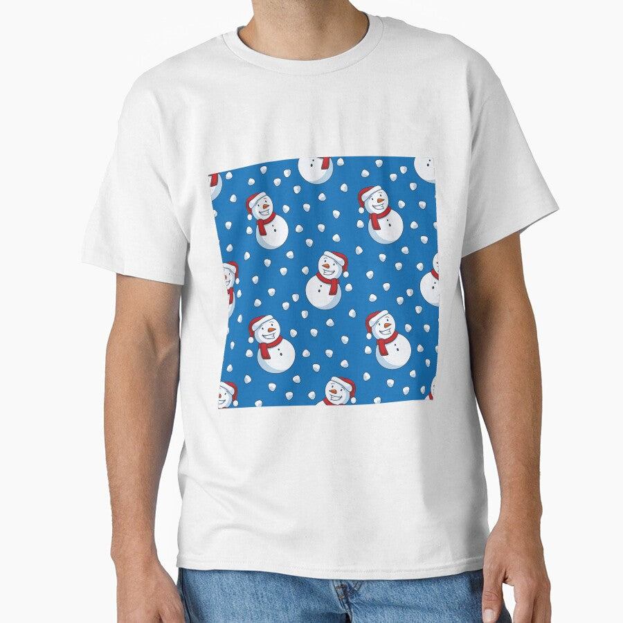 Christmas Snowman Pattern by artworkbyrihen