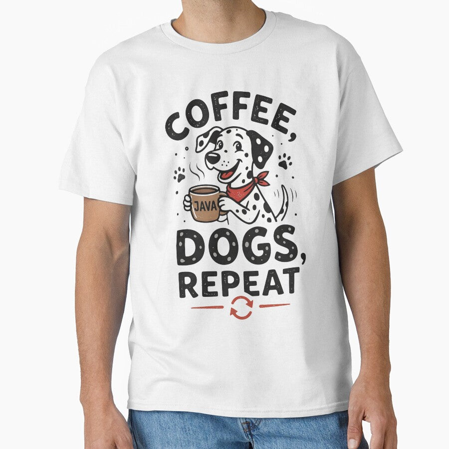 Dalmatian Dog Coffee Lover – Funny Dog Graphic Tee for Coffee Addicts by ArtKulto