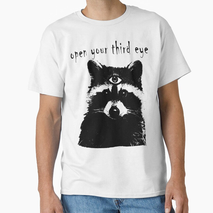 Open Your Third Eye Mystical Raccoon by WhoopsieWorld