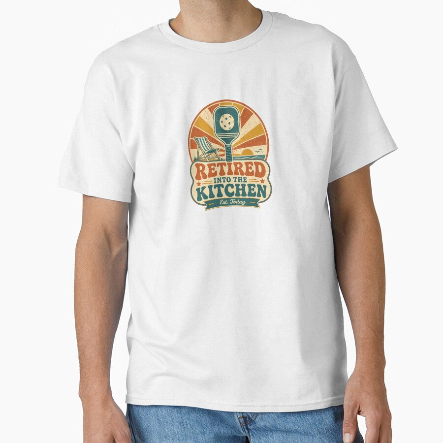 Retired Into the Kitchen Funny Pickleball by Maddy V Store