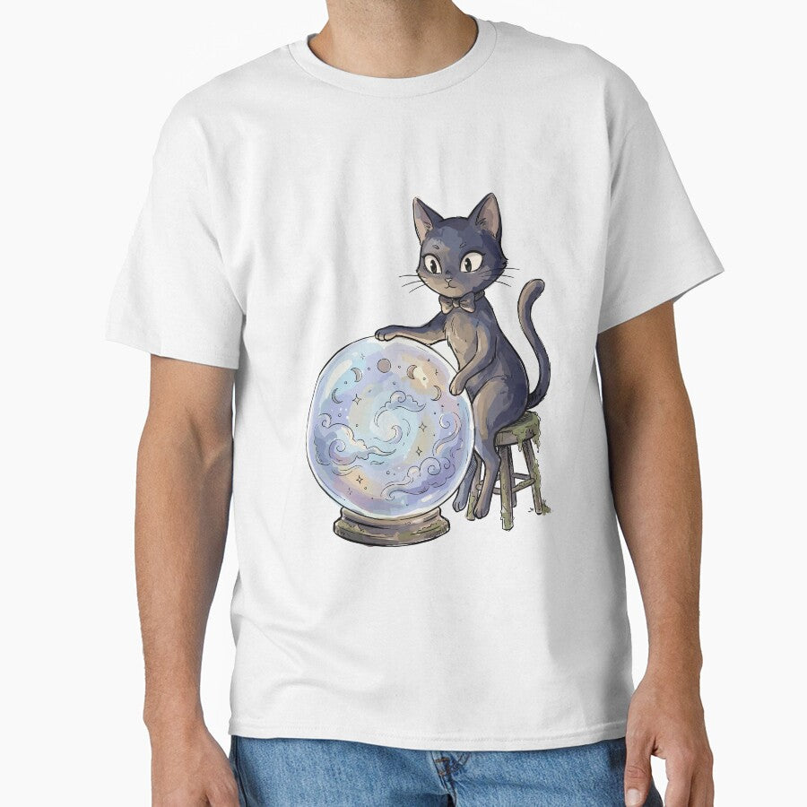 Whimsigoth Art: Black Cat's Crystal Ball by bapupa