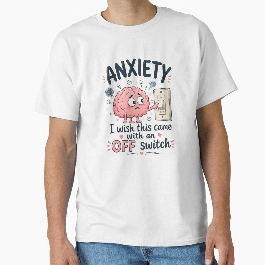 Anxiety Off Button by TiredMamaArt