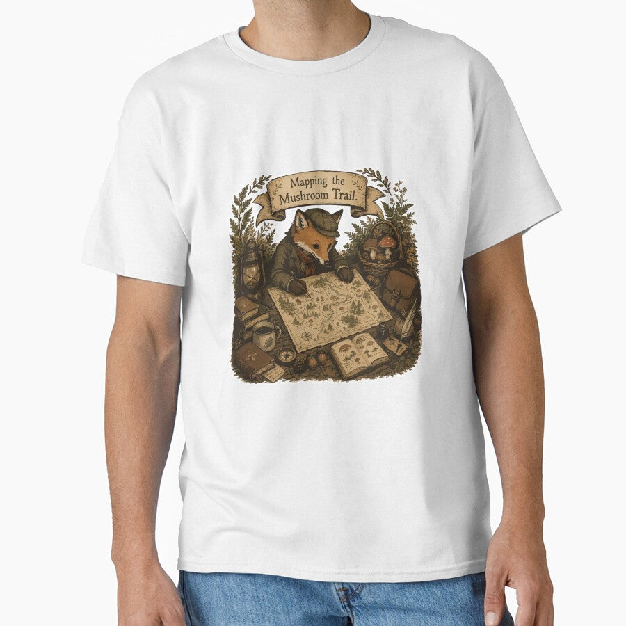 Mapping the Mushroom Trail Fox Foraging Adventure by SimplePoDesign