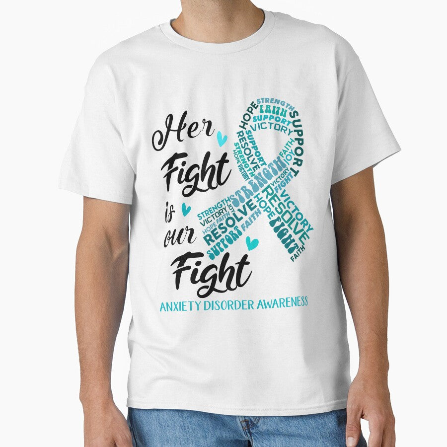 Anxiety Disorder Warrior, Her Fight is our Fight Anxiety Disorder Awareness by Greggwillard
