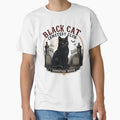 BLACK CAT CEMETERY CLUB Tombstone Watch Halloween Vintage Screen Print by BernoNickel