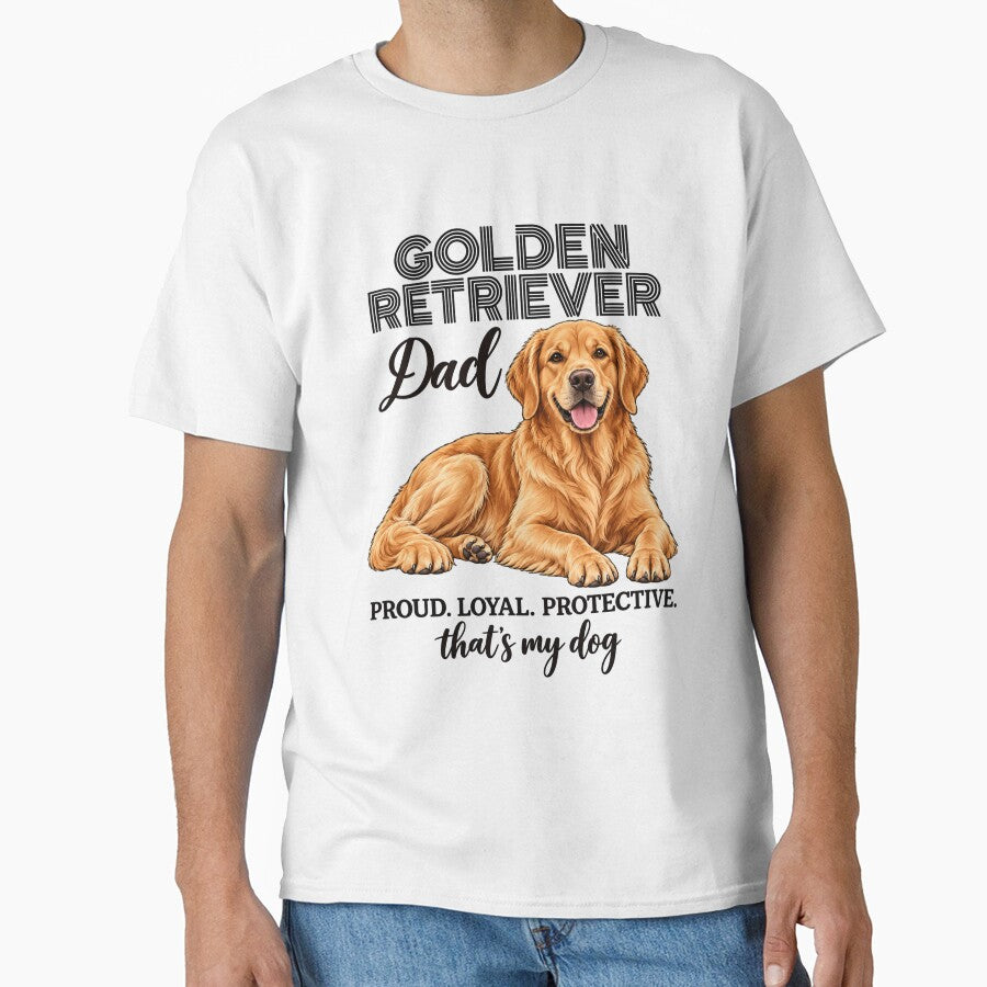 Golden Retriever Dad Proud Loyal Dog Dad by Loona97