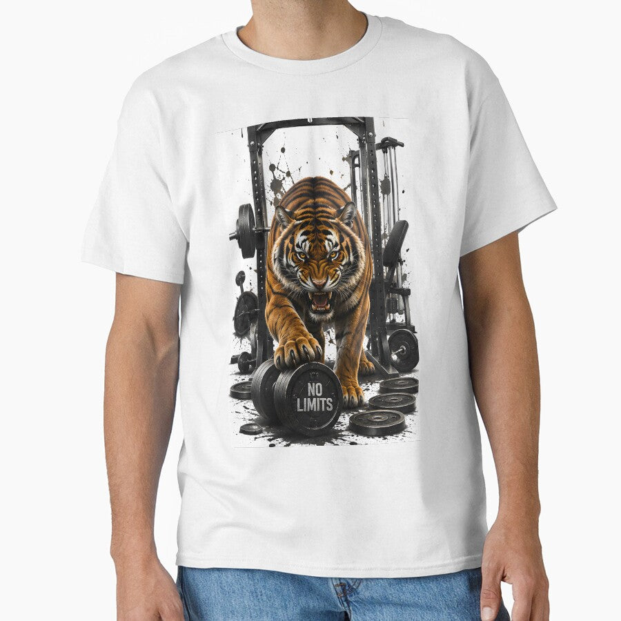 Copy of Gym Wear Clothes  Apparel T-shirt Tiger by hoTThirts