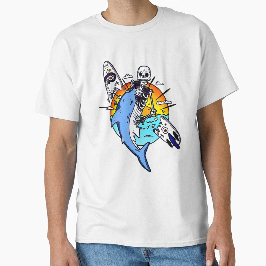 Top Selling Shark Skeleton Surf Art by vitda lupi