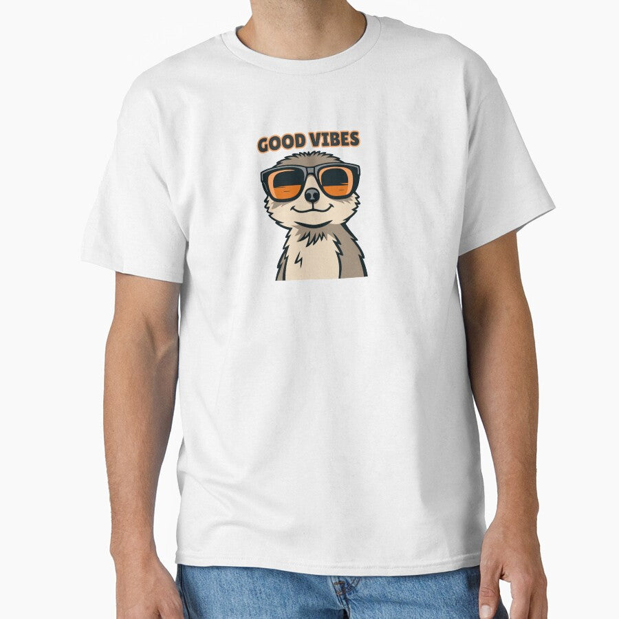 Good Vibes Meerkat by PrintyRelatable