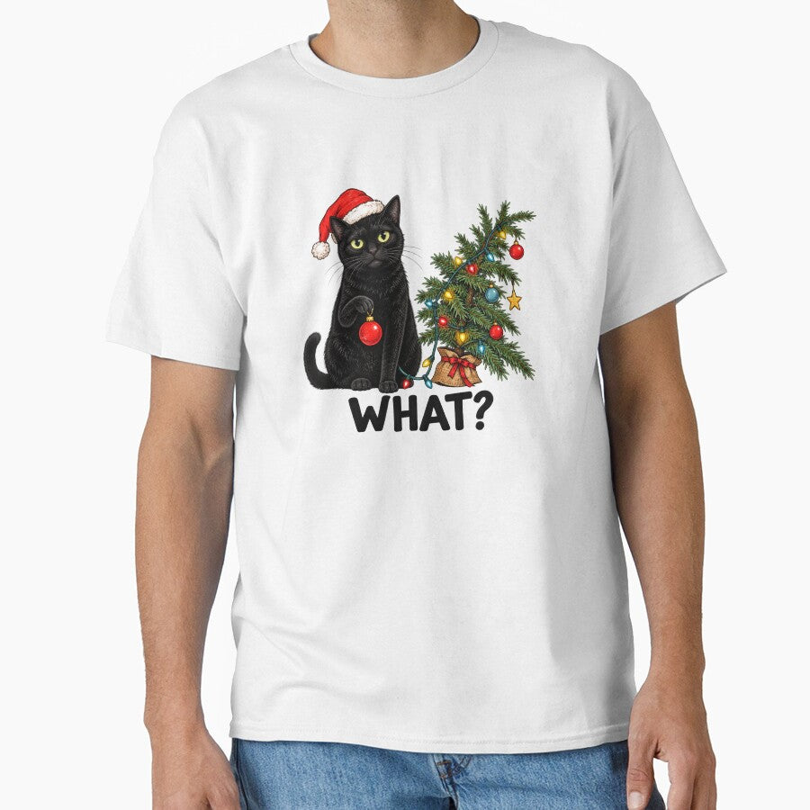 Funny Black Cat Christmas by DaphoLatara