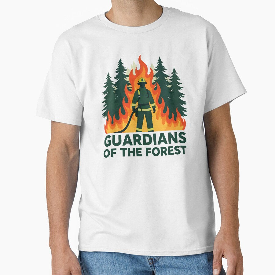 Wildland Firefighter Guardians Of The Forest Artwork by Nuvoro Eco Awareness
