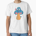 Happy Face Retro Mushroom (Blue) by yellowflowerhut