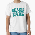 Beach Babe Teal Retro Graphic Bridal Party Gifts for Bachelorette Party by mysticblvd