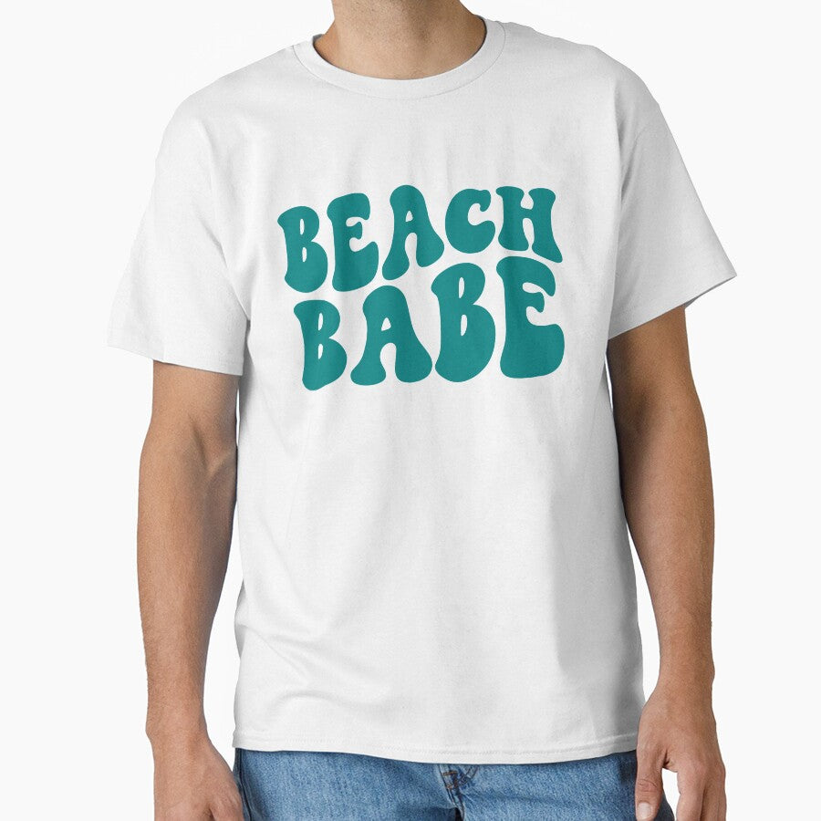 Beach Babe Teal Retro Graphic Bridal Party Gifts for Bachelorette Party by mysticblvd