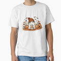 Cute Fall Ghost with beanie by amorprint