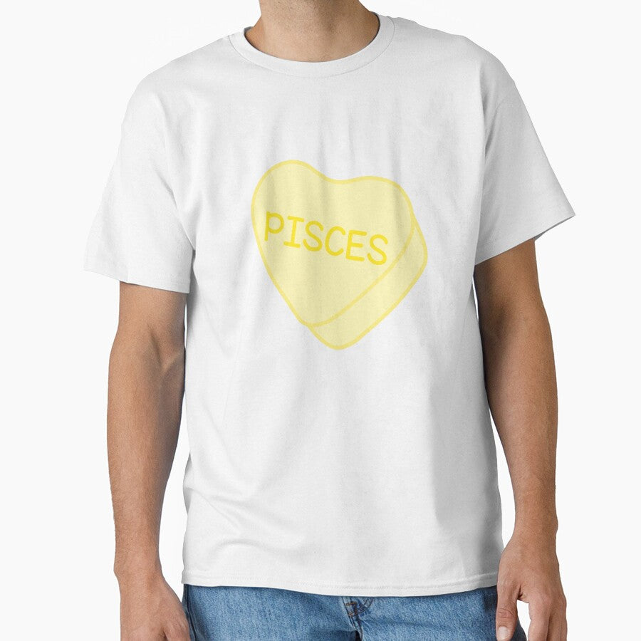 Pisces Yellow Candy Heart Sweet Heart Cute by SlimyFish