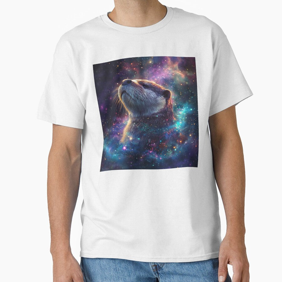 Galaxy Otter Poster by NicolasGlowArt
