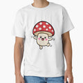 Dancing Mushroom Kawaii Embroidery Patch Illustration by ColorSplash123