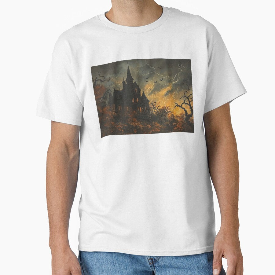 Haunted Spooky Mansion Thunderstorm by Laceyjae Digital Art