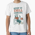 Keep It Chill Cowgirl Illustration | Relaxed Western Vibes Art | Cool Cowboy Spirit Design by PaintedPixels01