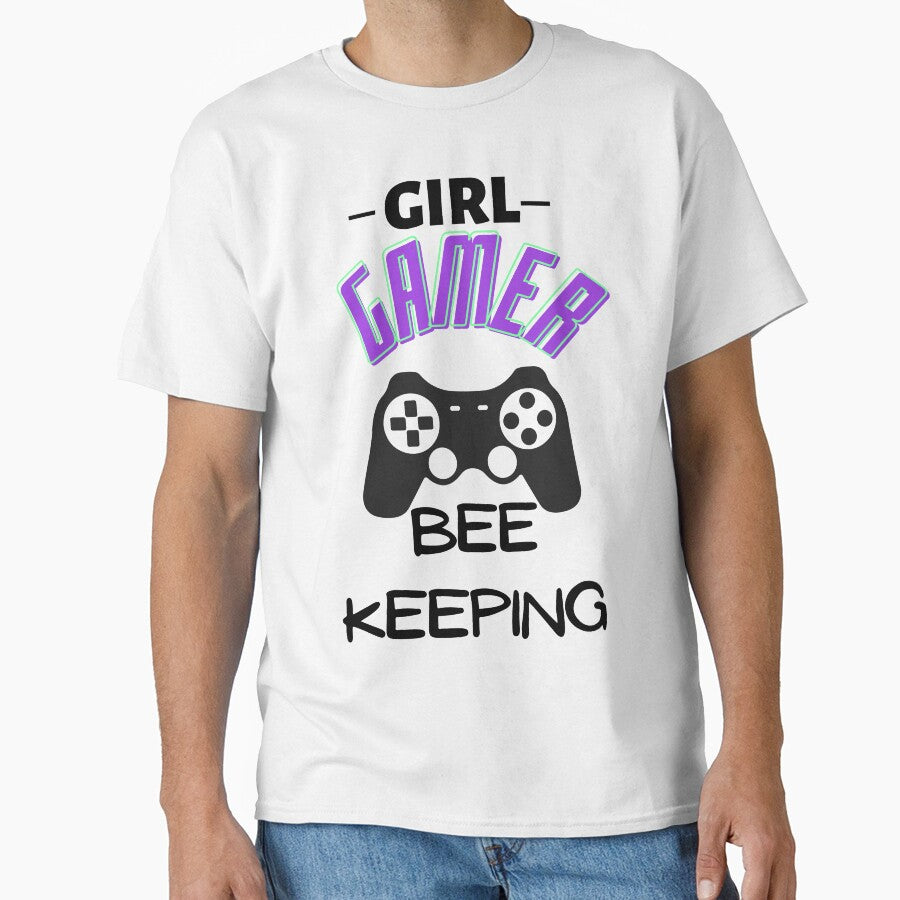 Girl Gamer Bee Keeping T - shirt , tops & stickers by Clothesaccess