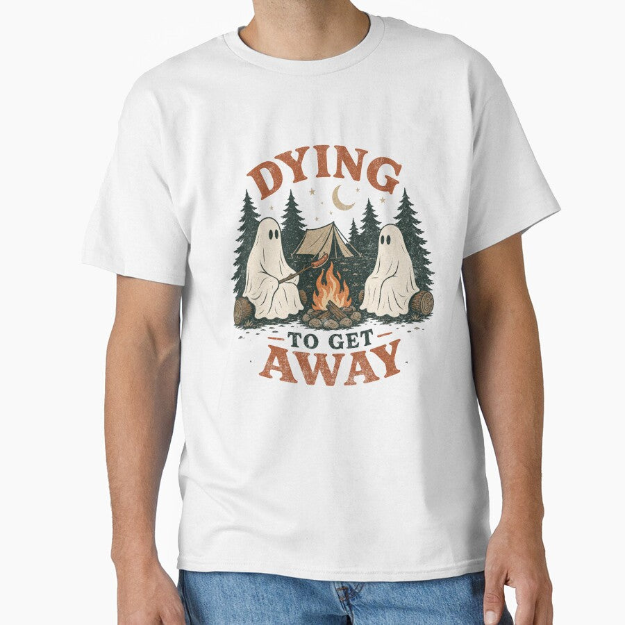 Dying to Get Away Ghost Camping by Nacho Average Designs