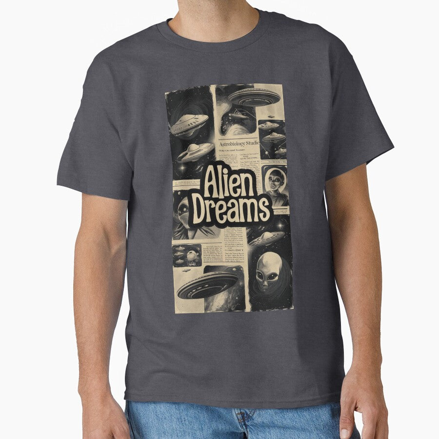 Alien Dreams Vintage Astrology Nerd Gift Astrologist Art Gift by Back2Collage