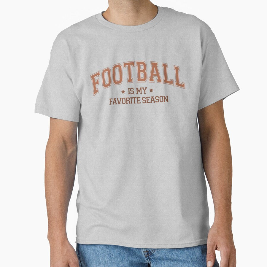Football is my Favorite Season Touchdown Quarterback Orange by ArtMeetsPizza
