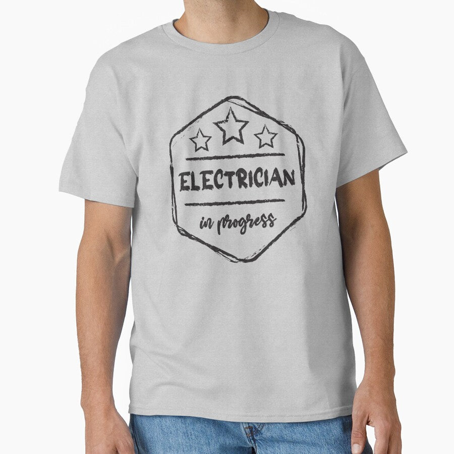 electrician In Progress - Funny electrician quote gift idea For Men and Women by Mmmm3344