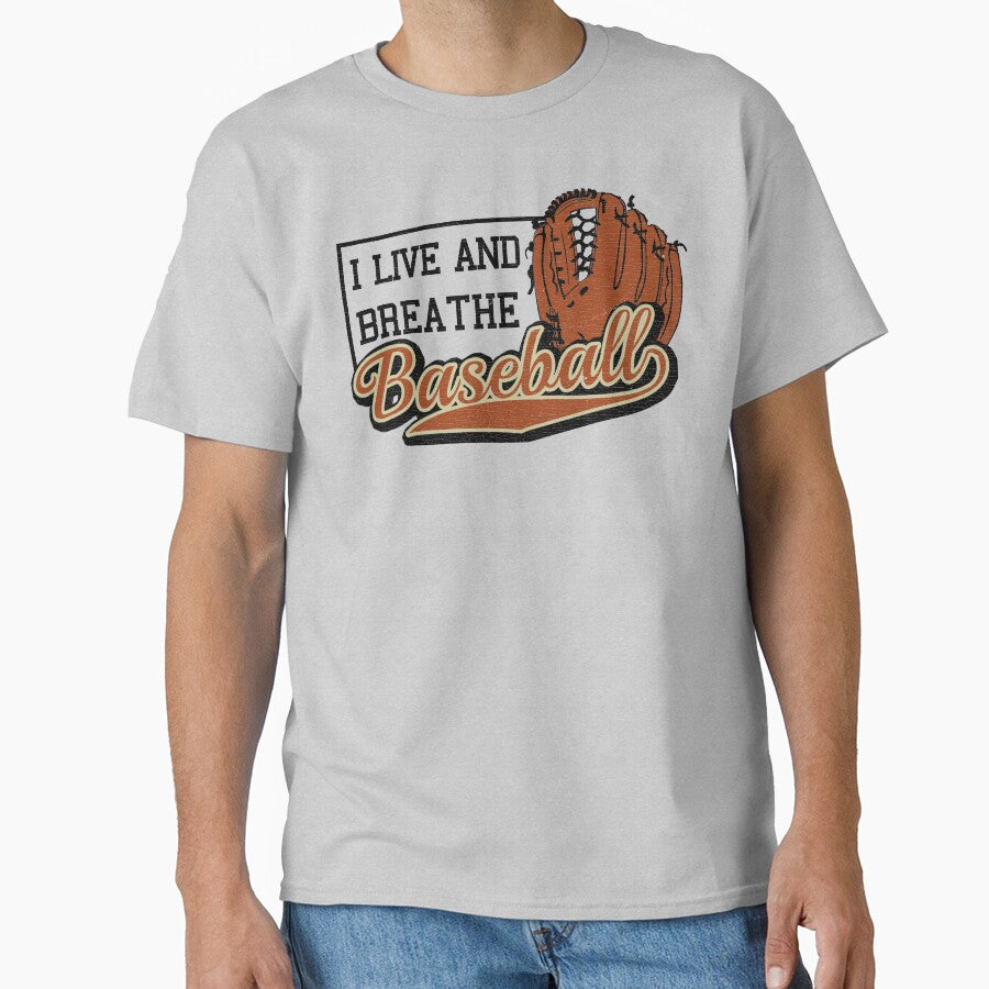 Vintage Baseball - I live and breathe Baseball - Baseball player by brindled