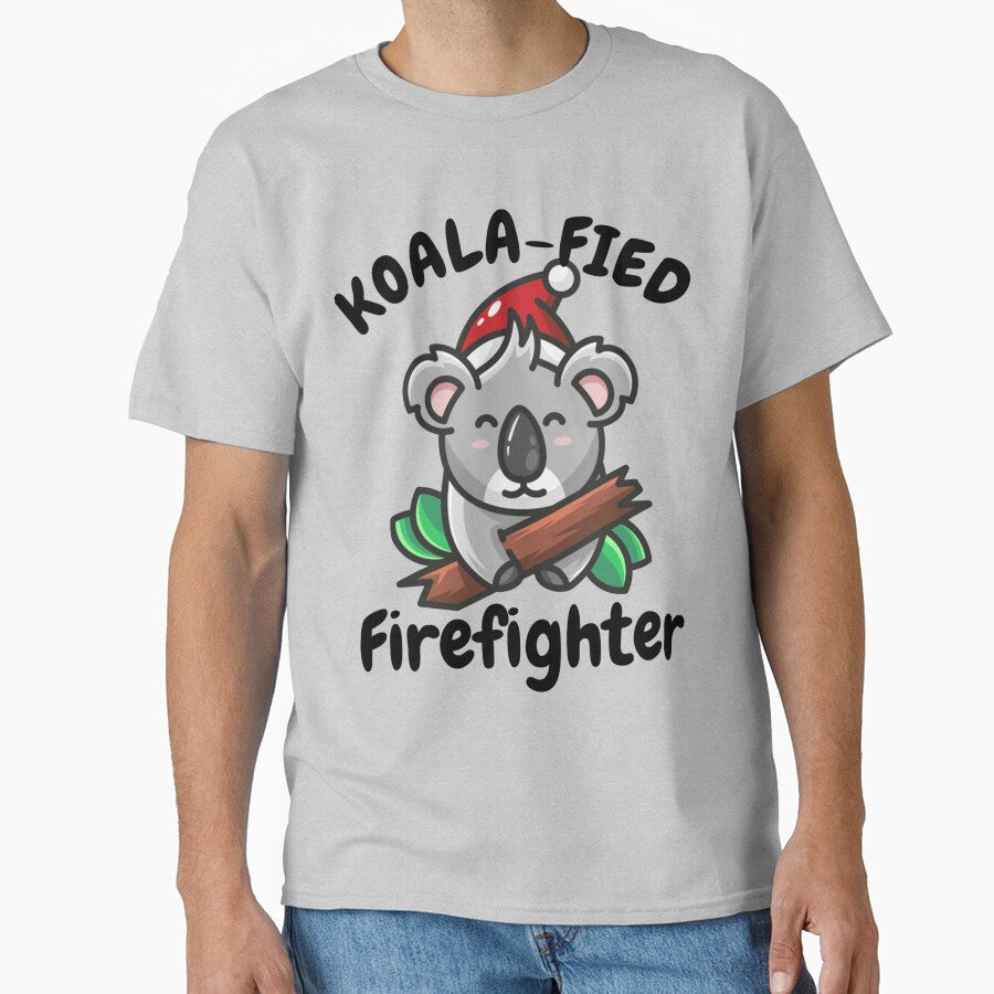 Firefighter Koalafied Gift -  Funny Idea For FirefighterLove| Perfect Gift For you and friends by luconats