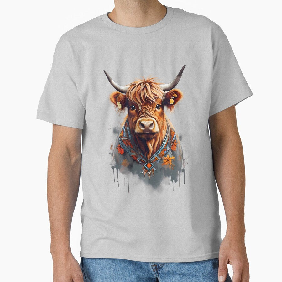 Cute Highland Cow, Spirit by BajanTees