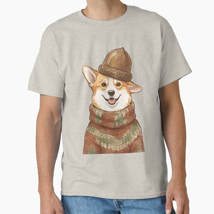 Magical Cottagecore: Acorn Cap Corgi by bapupa