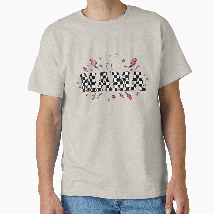 Checkered Mama Lightning Bolt by ShopVelona