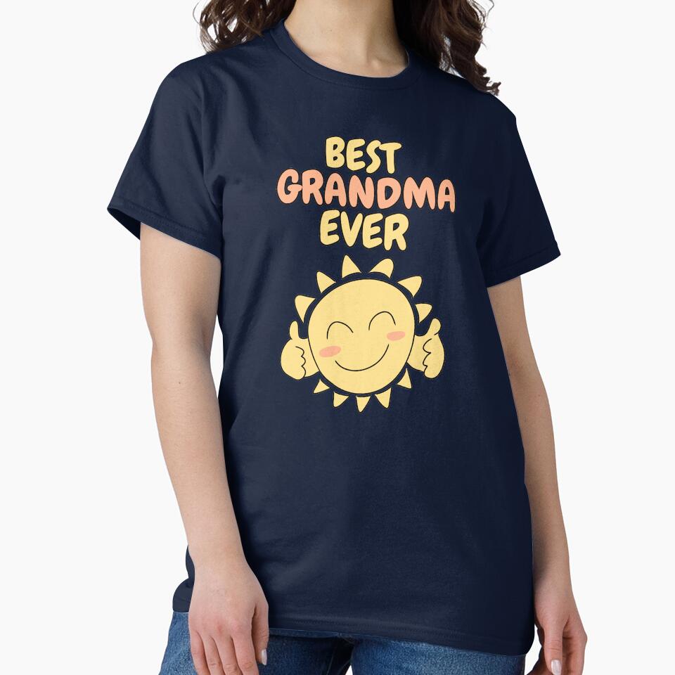 BEST GRANDMA EVER Cute Sun by HugSomeNettles