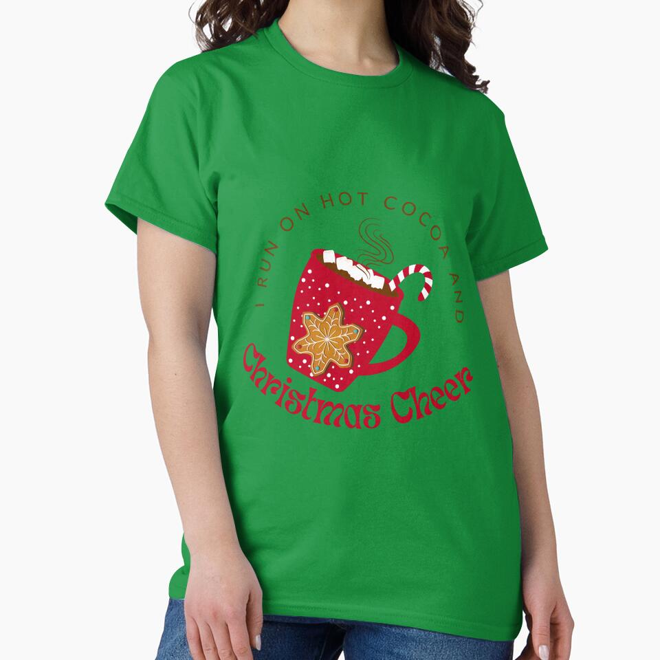 I run on hot cocoa and Christmas cheer by Silver Lining Gift Co.