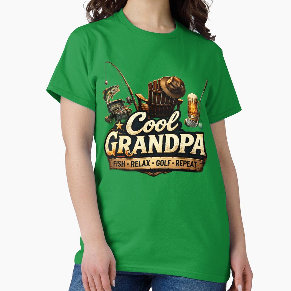 Cool Grandpa Shirt – Funny Cool Granddad Tee, Stylish Grandpa Gift, Best Grandpa Ever Shirt by TKOprintdesigns