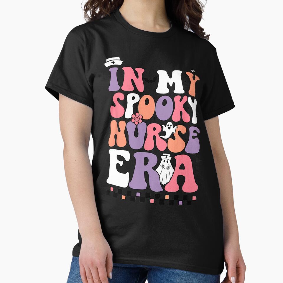 In My Spooky Nurse Era Halloween Groovy Ghost Spooky Nurse by lirdondedejg