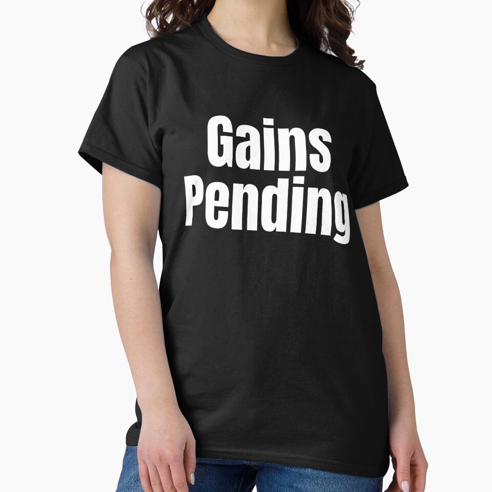 Gains Pending — Funny Gym Workout Humor by Nyxtron