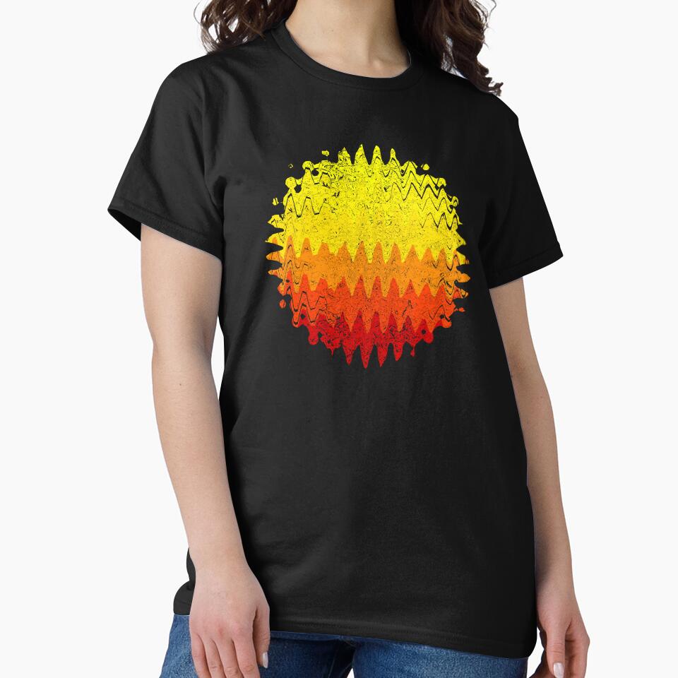 Abstract Retro Sunset Nostalgic Classic Kitsch Sun Fun Splotch Art 3 of 4 by Beachy