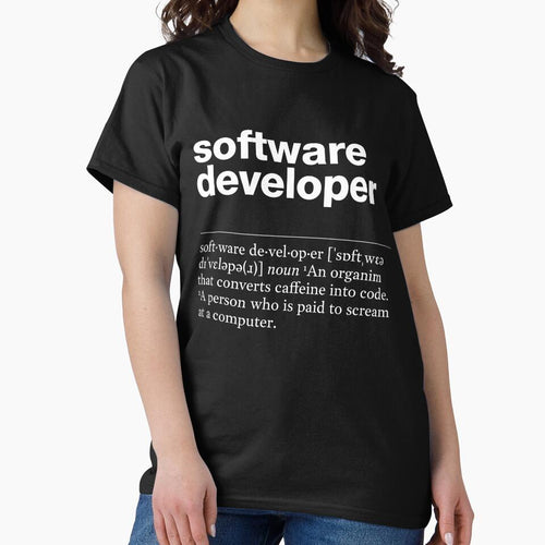 "Software developer" funny job description, definition software developer by TrueType
