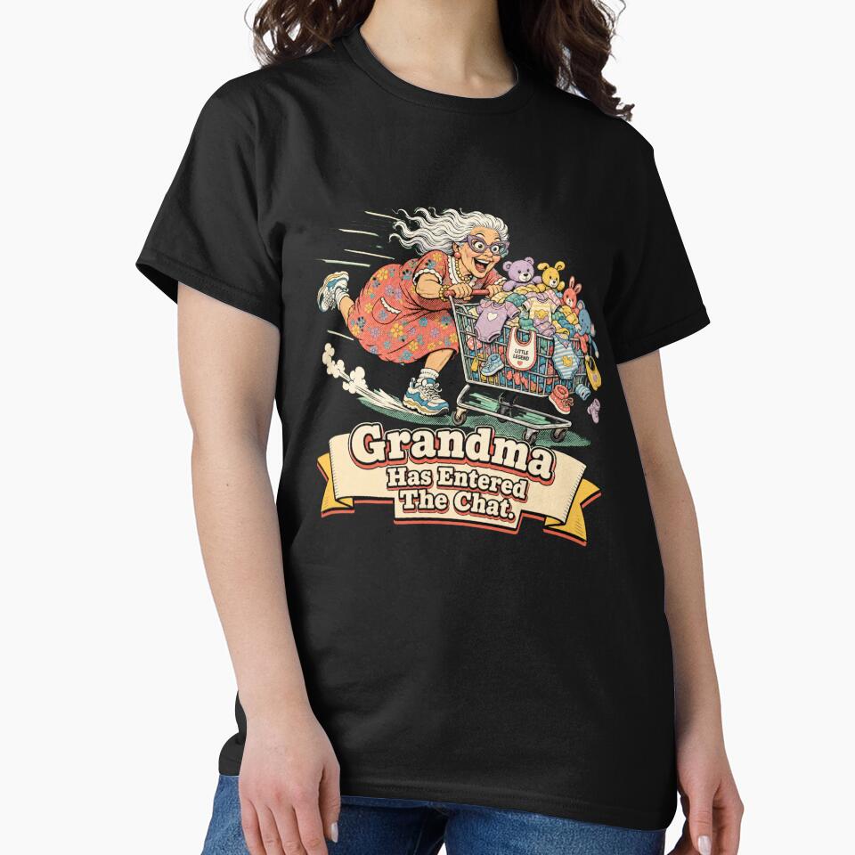Grandma Has Entered The Chat Funny New Grandma Pregnancy Announcement by freshwear design